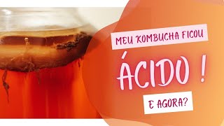 Meu kombucha está ACIDO o que eu faço [upl. by Asilehc381]