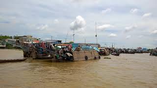 Mekong floating market [upl. by Aehcsrop]