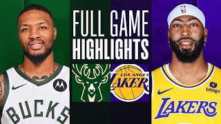 BUCKS at LAKERS  NBA PRESEASON FULL GAME HIGHLIGHTS  October 15 2023 [upl. by Wilburn783]