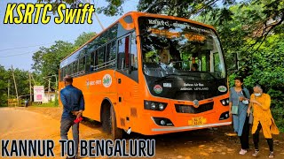 KANNUR TO BANGALORE BUS JOURNEY  KSRTCSWIFT DELUXE AIR BUS  Brahmagiri Wildlife Sanctuary 🏞 [upl. by Orelu557]