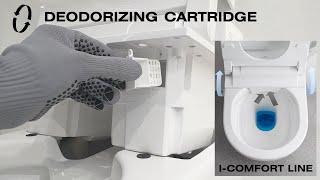 How to replace the IComfort Line toilet deodorizing cartridge [upl. by Gaige]