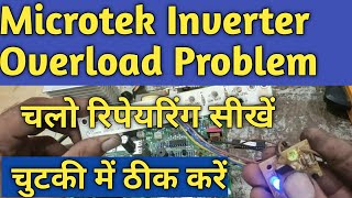 Microtek inverter overload problem solved [upl. by Aleihs394]