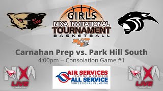 Girls NIT Basketball  Carnahan Prep vs Park Hill South  Consolation 1 [upl. by Eirhtug]