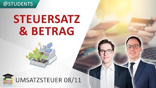 Steuersatz von 19 vs 7 § 12 UStG  Umsatzsteuer 811 [upl. by Noizneb]