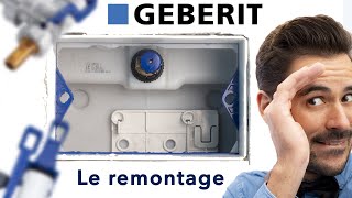 WC suspendu GEBERIT Duofix  Tutoriel mise en place du châssisbâtisupport  raccord à leau [upl. by Enyrehtac]