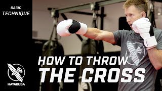 How To Throw A Cross  Striking Basics Series  Kickboxing [upl. by Ettenav]