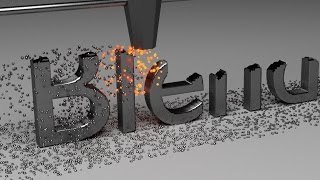 Blender Tutorial Fanciful Text Machine Animation [upl. by Ahsienel]