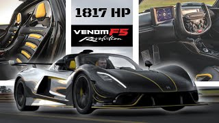 Venom F5 Revolution Roadster Exposed Carbon Edition By Hennessey Performance [upl. by Yelsnik]