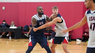 17 year old Cooper Flagg shows out at USA Mens scrimmage [upl. by Aldas382]