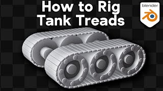 How to Create Rigged Tank Treads in Blender Tutorial [upl. by Odrick]