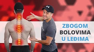 6 najboljih vježbi ako te bole križa leđa ili vrat 🙌 BONUS ➡ Vođeno rastezanje 🧘‍♀ [upl. by Itsyrk]