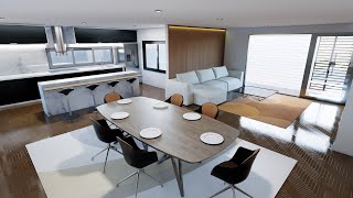 LA MEJOR CASA MODERNA Y MINIMALISTA DE 1 NIVEL  3 HABITACIONES [upl. by Kironde604]