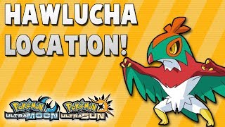 Where to Catch Hawlucha 96 in Pokemon Ultra Sun and Ultra Moon Location [upl. by Nawd]