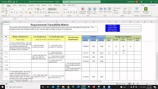 Requirements Traceability Matrix Template [upl. by Suertemed]