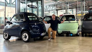 I Drive The Microlino For The First Time A Reimagined Electric Isetta [upl. by Eikcim]