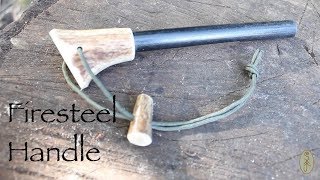 Antler Ferro Rod Handle Fitting a New Handle to a Firesteel [upl. by Gnuh662]