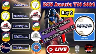 ECS Austria T10 LIVE  Austrian Daredevils vs Indian CC Vienna LIVE  ECS DAY 9 Live Score [upl. by Edurtreg155]