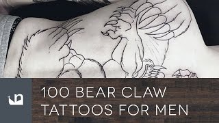 100 Bear Claw Tattoos For Men [upl. by Nethsa420]