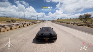 FORZA HORIZON 5  Lamborghini Sesto Elemento  Top Speed Test  Factory Stock  Gameplay RTX Ultra [upl. by Odranar993]