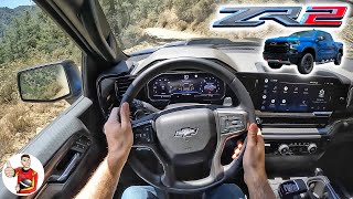 The 2022 Chevy Silverado ZR2 is No Raptor  Maybe for the Better POV Drive Review [upl. by Marlee]