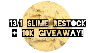 131 Slime Restock ❤️ Bringing Cloud Slime BACK ✨  10K Giveaway  🎉 [upl. by Ahsekahs740]