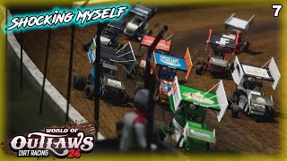 Shocking Myself  World of Outlaws Dirt Racing 24 Career Mode [upl. by Dallman]