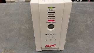 How to replace a battery in an APC BackUPS CS 350 [upl. by Moya]