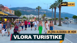 VLORA ALBANIA  FILLUAN PUSHIMET VLOG SHQIP SEZONI TURISTIK NE VLORE SUMMER SEASON 4KHDR [upl. by Idnak]