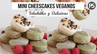 MINI CHEESCAKES  VEGANOS  FÁCILES Y SALUDABLES [upl. by Redleh]