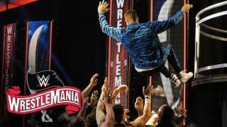 Gronk soars to 247 Title win WrestleMania 36 WWE Network Exclusive [upl. by Tager]