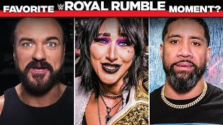 Superstars share their favorite Royal Rumble moments [upl. by Norda]