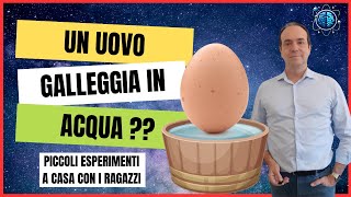 Luovo galleggiante 🥚 Esperimento spiegato  Principio di Archimede  Piccoli esperimenti a casa [upl. by Clementine275]