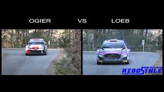 Loeb VS Ogier Rallye Monte Carlo 2022 loeb ogier montecarlo [upl. by Borgeson]