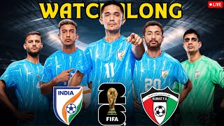 India vs Kuwait Live Reaction  FIFA World Cup Qualifiers seededsports arunfoot [upl. by Rats]