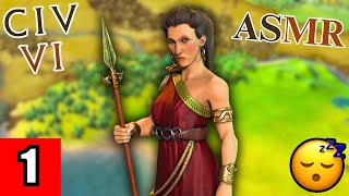 ASMR GAMING  Relaxing Civilization 6 Gameplay To Help You SLEEP Gorgo Part 1 💤💤💤 [upl. by Leba65]