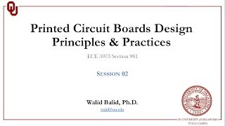 ECE5973Session 02 PCB Design Principles and Practices using Altium Designer [upl. by Heinrike867]