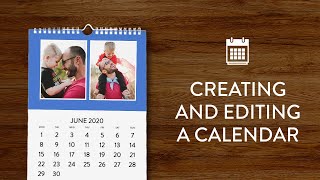 Creating and editing a calendar in Snapfish [upl. by Ahsets]