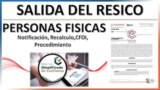 SALIDA DEL REGIMEN SIMPLIFICADO DE CONFIANZA quotRECALCULO 2023quot [upl. by Ybroc68]