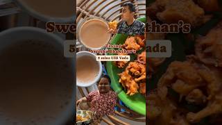 Making Swetha Bhakthan’s 5 mins Ulli Vada Onion Baji Recipe shorts [upl. by Okomot]