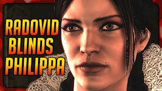 Radovid Gouges Philippa Eliharts Eyes Out  Witcher 2 [upl. by Gerick644]