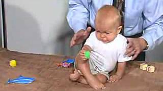 PediatricNeuro Exam 6 month Postural Reflexes  Lateral Propping [upl. by Orvas]