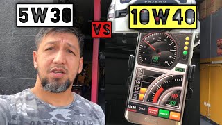 Speed test  5w30 vs 10w40 [upl. by Dwain]