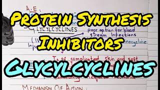 Glycylcyclines  Protein Synthesis Inhibitors  Anti Bacterial Agents  Pharmacology [upl. by Gluck703]