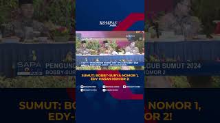 Nomor Urut Pilgub Sumut BobbySurya Nomor 1 EdyHasan Nomor 2 shorts [upl. by Engapmahc599]