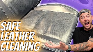 Best way to Safely Clean your leather seats  DIY Clean and Condition [upl. by Geffner]