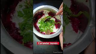 Alia Bhatt Fav Recipe Beetroot raita  Chukandar ka raita Skin glowing raita Yt Shorts [upl. by Eyaf]