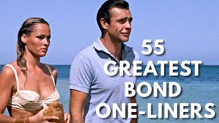 55 Greatest James Bond OneLiners [upl. by Aved]