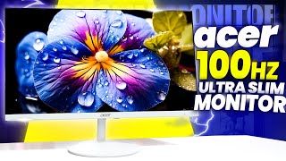 Acer SA222Q  100hz IPS FHD সাদা মনিটর বাজেটে সেরা [upl. by Gruchot]