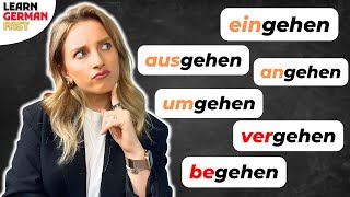 7 VERBEN mit quotGEHENquot 🇩🇪🚶‍♀️Deutscher Wortschatz B1  B2  C1  Learn German Fast [upl. by Glorianna]