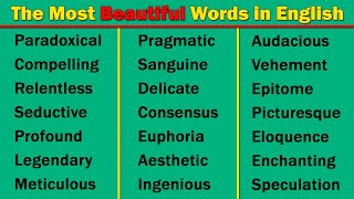 The Most Beautiful Words in English [upl. by Velma392]